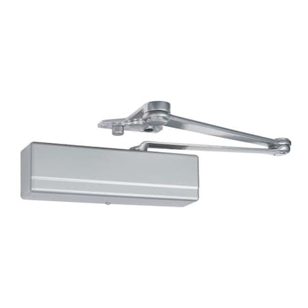 Sargent Hvy Dty Parallel Arm Powerglide Adjustable Door Closer with Positive Stop Sprayed Aluminum Enamel 1431PSEN